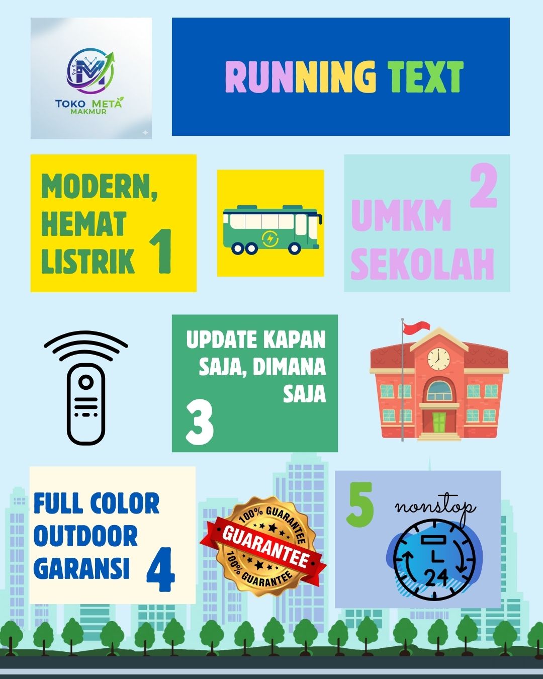 poster tema infografis
